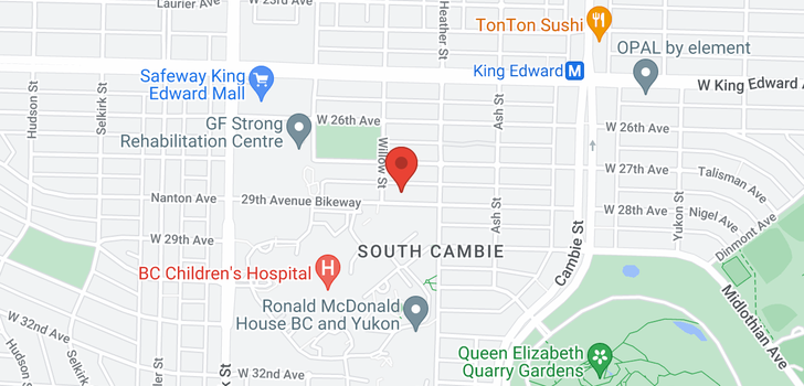 map of 767 W 28TH AVENUE